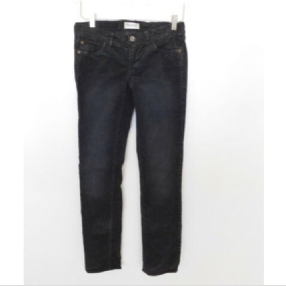 MADEWELL  Corduroy Jeans 24 X 32 Dark Gray Skinny